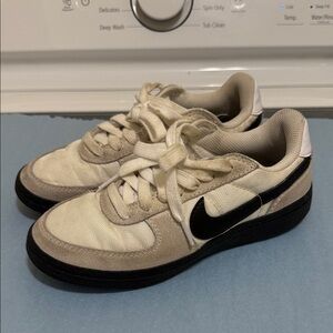 Nike Cream and Black Athletic Shoes